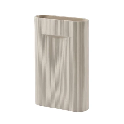 Bild av Muuto Ridge Vase Vas Large Beige W8,5 x L23 H48,5 cm