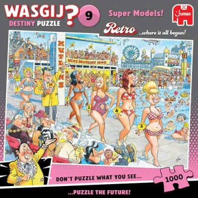 Bild av Wasgij Retro Destiny 9 Super Models! (1000)