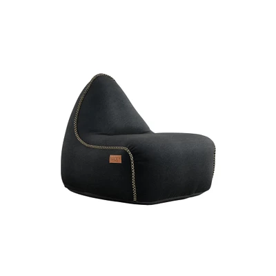 Bild av SACKit Canvas Lounge Chair Bean bag Black L96 x W80 H70 SH40 cm