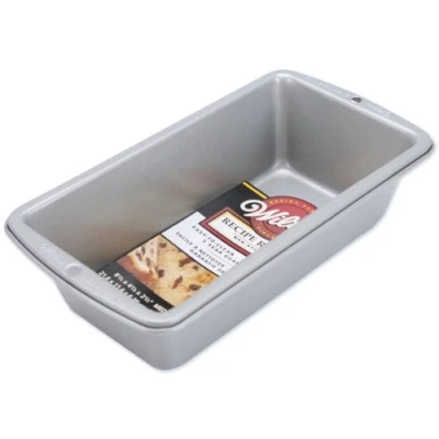 Bild av Wilton Rektangulär brödbakform för bröd och kaka, non stick beläggning, brödform, bakform i tung metall 21,5 x 11,4 6,35 cm