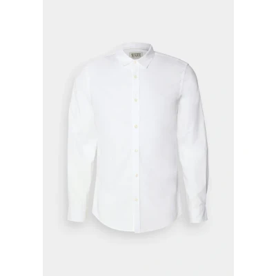 Bild av Scotch &amp; Soda Mäns Core Poplin, solid skjorta, Ljusvit 1931, XXL