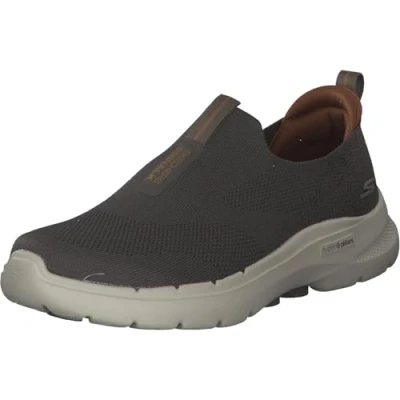 Bild av Skechers herr Gowalk 6 stretch fit slip on atletisk prestanda promenadsko, Mullvadsbrunt, 47 EU