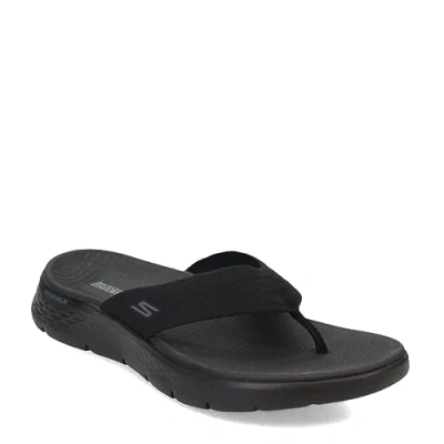Bild av Skechers Dam Go Walk Flex Sandal Pracht Flipflop, svart/svart, 38 EU, svart, EU