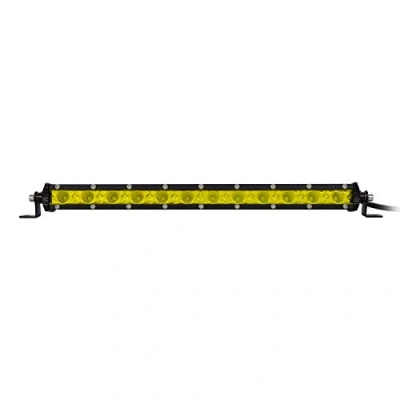 Bild av Willpower 13 tum 60 W enkelrad LED ljusstång gul bärnsten flödande stråle offroad lampor 12 V 24 dimljus arbetslampor körljus för lastbil traktor 4 x ATV UTV SUV båt marin