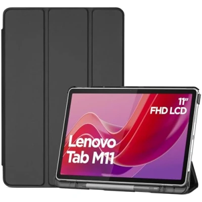 Bild av ProCase fodral för 11 tum Lenovo Tab M11 2024 med pennhållare, ultratunn och lätt smart fodralskydd svart