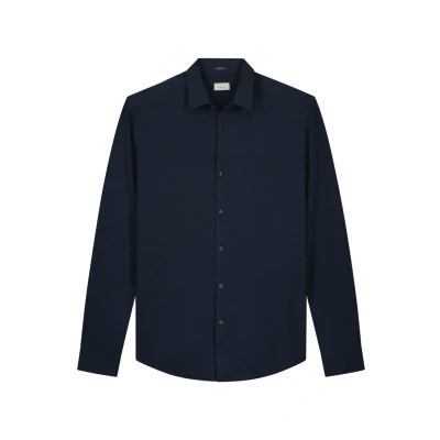 Bild av Dstrezzed FINE SLUB Skjorta Dk navy, Storlek: Medium, navy