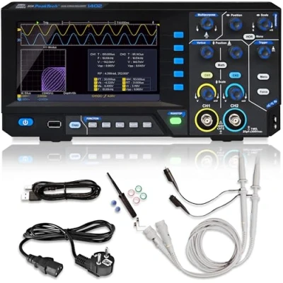 Bild av PeakTech 1402, digitalt minne oscilloskop, 2 kanaler, 20 MHz, 250 MS/s, USB gränssnitt, PC programvara, P 1402