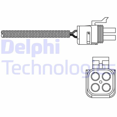 Bild av DELPHI ES20273 12B1 Sonde lambda planaire, chauffé RENAULT: MEGANE 1, ESPACE 3, 1 Coach