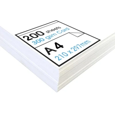 Bild av Artway Studio A4 vit kartong Idealisk för presentation, display, montering och kortmaterial 300 gsm (200 ark)