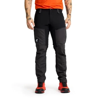 Bild av RevolutionRace Herr GP Pro Pants, Slitstarka Friluftsbyxor för alla Utomhusaktiviteter, Jet Black, M