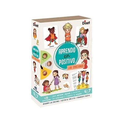 Bild av DISET 41201 känslor, animalt spel, lärande på positivt, pedagogiskt färgglad, 20 x 27,7 5,3