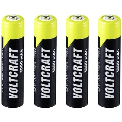 Bild av VOLTCRAFT Endurance HR03 Laddbart batteri AAA (R03) NiMH 1000 mAh 1.2 V 4 st
