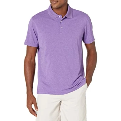 Bild av Amazon Essentials Men&#039;s Golfpikétröja smal passform snabbtorkande, Lila ljung, L