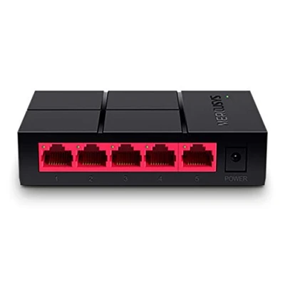 Bild av MERCUSYS MS105G 5 portars Gigabit nätverksswitch upp till 2 000 Mbit/s, RJ 45 portar, LAN switch, auto MDI/MDIX, fläktlös vila, lug och play, automatisk hastighets dubbeljustering