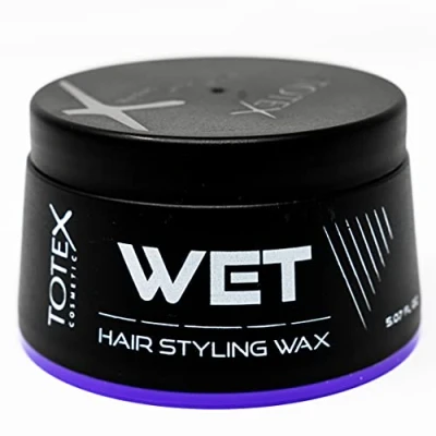 Bild av TOTEX Wet Wax stylingvax stark våt effekt fixering söt melondoft unisex, idealisk för långvarig hållbarhet och strålande glans Lämplig alla hårtyper, 150 ml