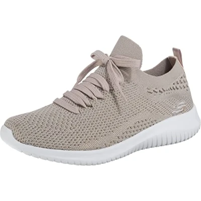 Bild av Skechers Dam Ultra Flex Statements Sneaker, Mullvadsbrunt, 39.5 EU