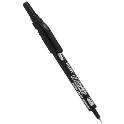 Bild av PILOT Twin Marker SCA TM Perm.2Spitzen EF+F sw 0,3 mm + 0,5