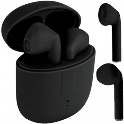 Bild av Setty Hörlurar headset trådlöst Bluetooth 5.0 TWS Wireless In Ear Hörlurar, Stereo trådlös laddning och bärbart laddningsfodral för Android/iPhone/Samsung/Huawei Svart