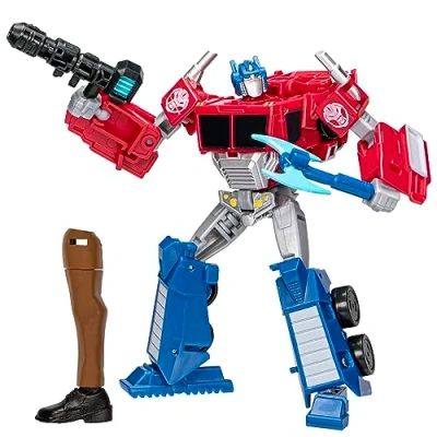 Bild av Transformers Toys EarthSpark Deluxe Class Optimus Prime, actionfigur på 12,5 cm, robotleksaker för barn från 6 år