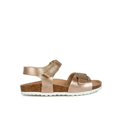 Bild av Geox J Adriel G C SHI SYNT LEA Sandaler för barn, Storlek: 32, Rose gold Konstmaterial