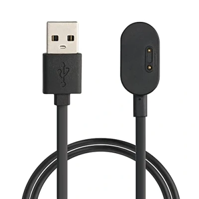 Bild av kwmobile Laddarkabel kompatibel med imoo Watch Phone Z6/Watch Z1 laddare för Smart USB kabel svart