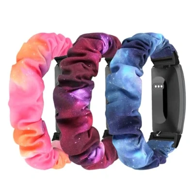 Bild av Ecogbd Elastisk scrunchie rem kompatibel med Fitbit Inspire 3/Inspire 2/Inspire/Inspire HR/Ace 3/Ace 2, mjuka nylonremmar i nylon för kvinnor män, Small, Nylon, Ingen ädelsten