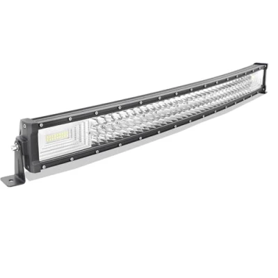 Bild av AUXTINGS 32 tum 82 cm 405W böjd trippelrad 7D Led arbetsbelysning Bar Spot Flood Beam DC 12V 24V 6000k Off Road Vehicles 4x4 Atvs Utvs
