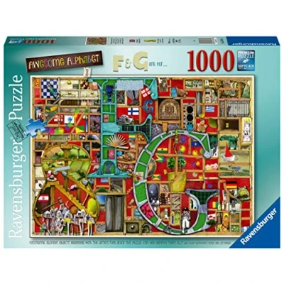 Bild av Ravensburger 16761 Pussel Awesome Alphabet F&amp;G 1000p