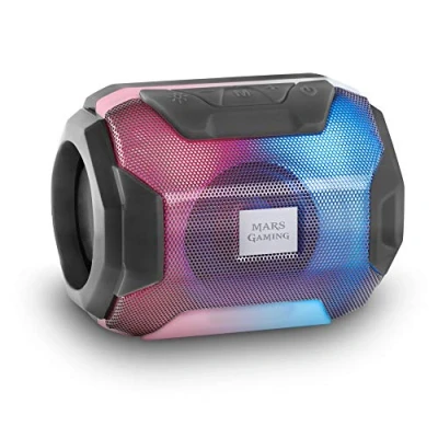 Bild av Mars GAMING MSBAX, Bluetooth RGB högtalare, kompakt, 10 W, USB/microSD/radio, svart,