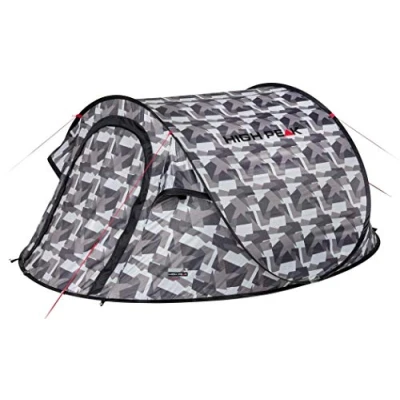 Bild av High Peak Vision 3, Camping, Hårdram, Popup tält, 3 person(er), Canvas, Svart