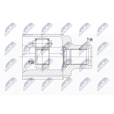 Bild av Drivknut, framaxel höger, chevrolet trax, opel mokka / x, vauxhall 16 03 055, 95908481