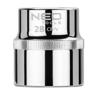 Bild av NEO TOOLS 08 028 Clé à douille 1/2 3124 28 mm Acier chrome vanadium SuperLock
