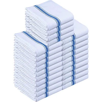 Bild av Utopia Towels 24 pack diskhanddukar 100% bomull (38 x 64 cm) Kökshanddukar, barhanddukar och kökshanddukar (blå)