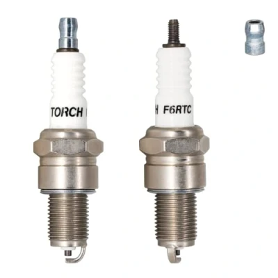 Bild av 2 Bitar TORCH F6RTC 131 039 Tändstift ersättande NGK BPR6ES Tändstift,för Bosch WR6DC WR7DC Champion RN9YC RN10YC Denso W20EPR U MTD 951 10292/751 10292, OEM