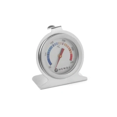 Bild av HENDI Ugnstermometer, Bränttermometer, Kötttermometer, Termometer, Mätbryggor 50 C Till 300 C, Gradering 10 Ø60 X (H) 70 Mm, Rostfritt Stål, Silver