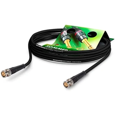 Bild av SOMMER CABLE videopatchkabel 6G SDI/4K SC Vector 0,8/3,7, BNC 0,8/3,7 Hicon, svart (5 m)