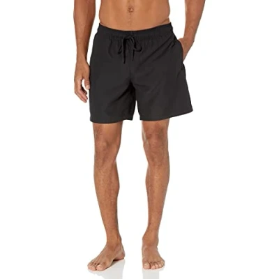 Bild av Amazon Essentials Men&#039;s Snabbtorkande badtröja 18 cm (7 tum), Svart, XL
