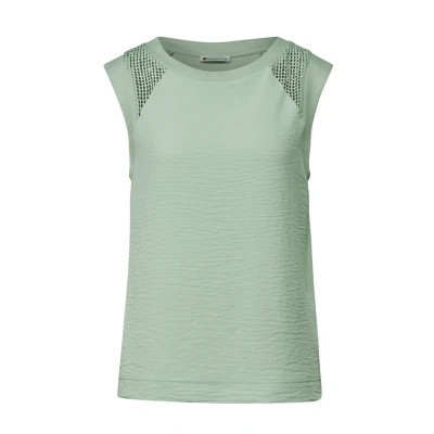 Bild av Street One MIT MESH Blus, Storlek: 42, Grün