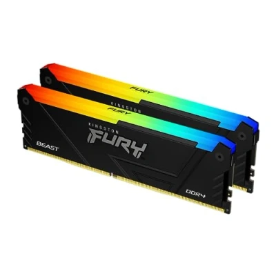 Bild av Kingston FURY Beast RGB 64 GB 3200MT/s DDR4 CL16 DIMM (kit med 2) datorminne KF432C16BB2AK2/64