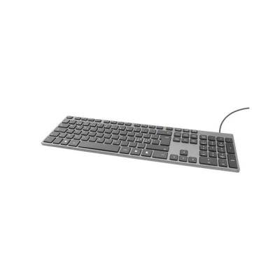 Bild av Deltaco Wired Keyboard Slim Design Dark Grey Tangentbord Nordisk Grå