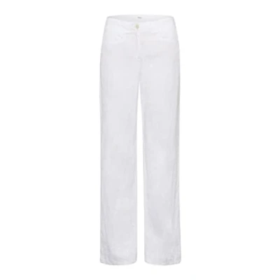 Bild av BRAX Damstil Farina linnebyxor, Weiß (vit 99), 27W x 32L