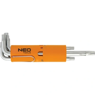 Bild av NEO TOOLS 09 524 Ensemble de tournevis coudés T 10H,T 15H,T 20H, 25H,T 30H,T 40H, 45H,T 50H Acier chrome vanadium 8