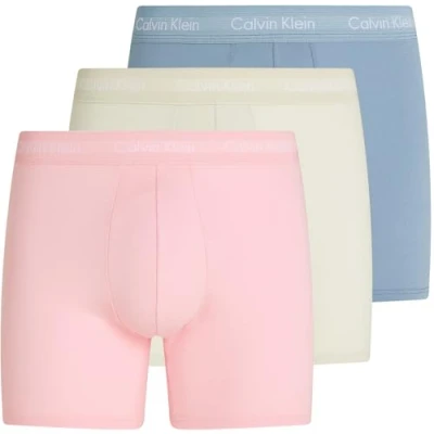 Bild av Calvin Klein Boxer Brief 3pk 000nb1770a, Flerfärgad (blekt denim, celadonnyans, sämsk), S herr, celadon nyans,