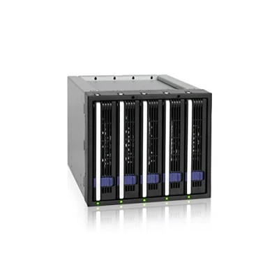 Bild av Icy Dock FatCage MB155SP B SATA hot swap backpresenning för 8,9 cm (5 x 3,5 tum) HDD skivor i 13,3 (3 5,25