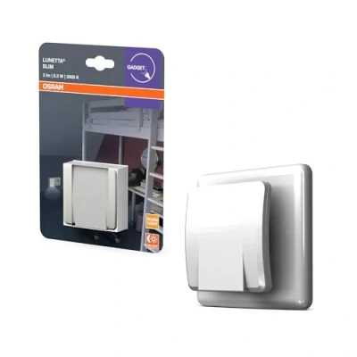 Bild av OSRAM LUNETTA Slim Night Light Vit 3000K LED 3 lm 0,3 W med dag/natt sensor, IP20, indirekt ljuseffekt, sockelmontering