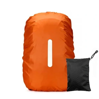 Bild av LICQIC Vattentätt regnskydd för ryggsäck, reflekterande ryggsäck utomhusbruk, vandring, camping, resor, cykling, Svart, XS(20 30L)