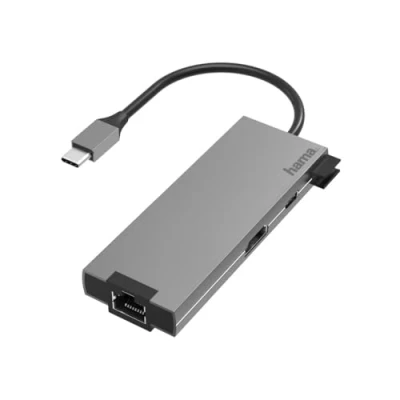 Bild av Hama Multiport Adapter docking station USB C 3.2 Gen 1 HDMI GigE