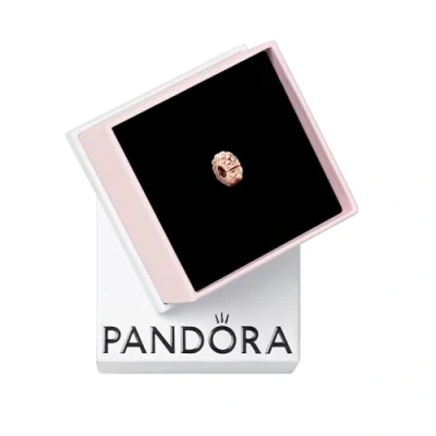 Bild av PANDORA Moments Studded Chain Clip Charm aus Sterling Silber mit 14 Karat rosévergoldeter Metalllegierung, Kompatibel Moments, 782716C00