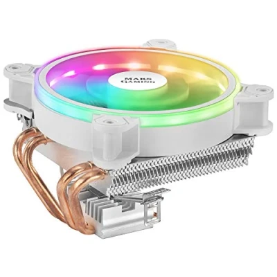 Bild av MARSGAMING MCPU220 W, vit CPU kylare, TDP 140 DUAL ARGB, Silent PWM