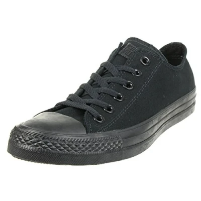 Bild av Converse kvinnors Chuck Taylor All Star 2018 säsongsbetonade låg topp sneaker, Svart monokrom, 11.5 Women/9.5 Men